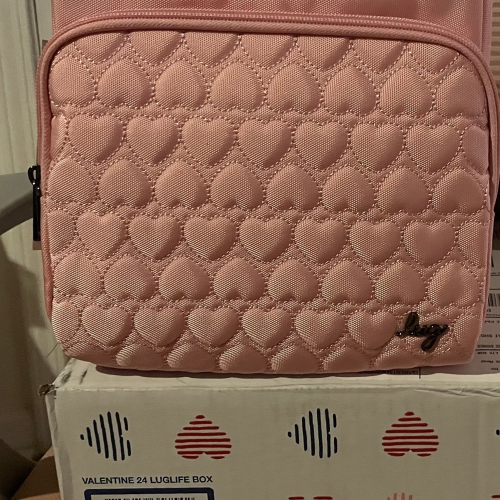 Lug Box Exclusive Valentine Edition. Ranger Crossbody Bag LE in Bubble Pink.